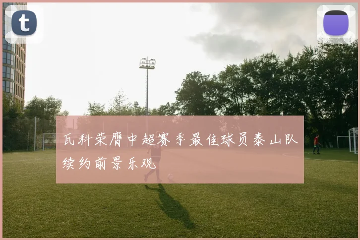 瓦科荣膺中超赛季最佳球员泰山队续约前景乐观